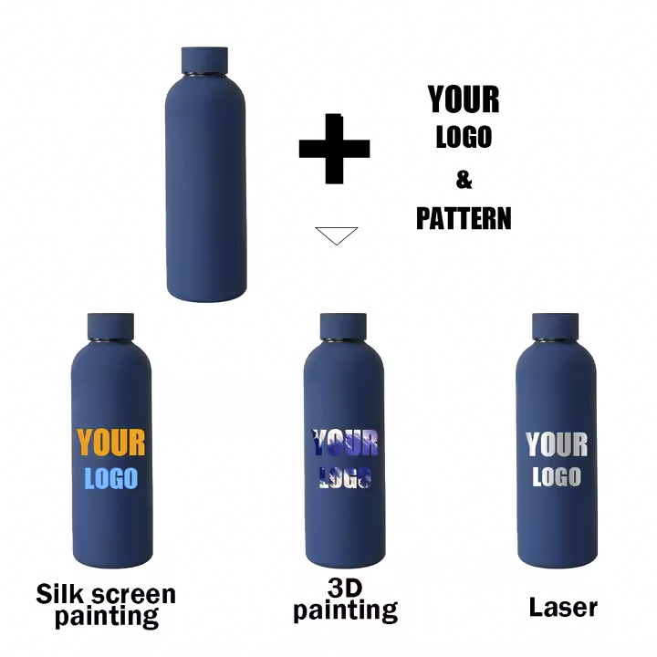 Custom water bottle with your logo and pattern – personalization options available